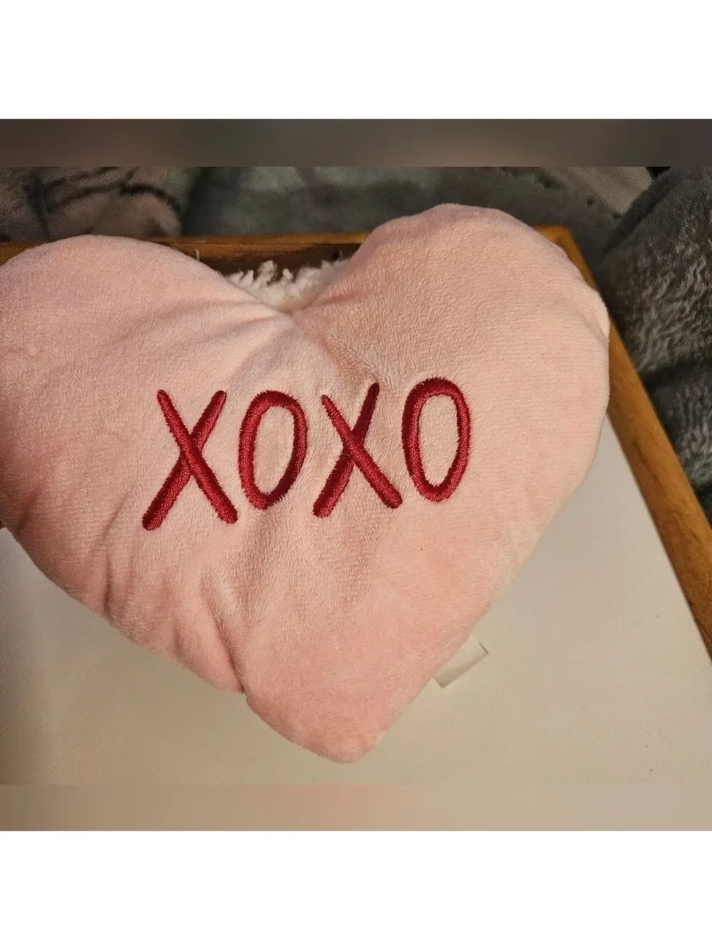 Giftable World Pink Heart Squeaker Crinkle Pet Toy 7 Inch